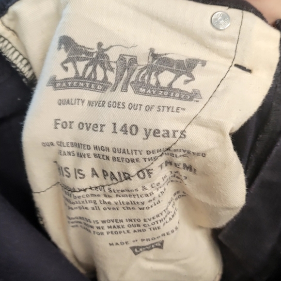 Levi's | Levis 513 Slim Straight Fit Blue Denim Jeans | 33x30 | High Stretch - Picture 4 of 5